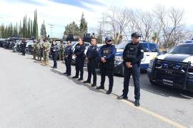 Autoridades municipales, estatales y federales encabezaron el arranque del operativo de seguridad en el acceso frente a la Glorieta de los Fundadores, en Parras, ante la llegada estimada de más de 8 mil motociclistas al evento.
