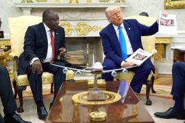El líder sudafricano negó las acusaciones de Trump sobre presuntos asesinatos de minoría blanca.