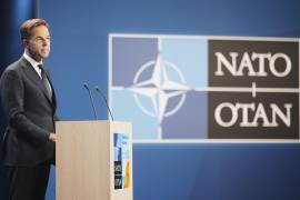 El secretario general de la OTAN, Mark Rutte. Se espera que los aliados respalden el objetivo de destinar el 5% de su Producto Interno Bruto a su seguridad.