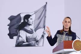 CIUDAD DE MÉXICO, 14SEPTIEMBRE2026.- Claudia Sheinbaum Pardo, Presidenta de México, encabezó la Conferencia del Pueblo en Palacio Nacional. La acompañaron Edna Vega, titular de la SEDATU, y Octavio Romero Oropeza, titular del Infonavit, para hablar sobre los avances del programa nacional d vivienda. FOTO: MOISÉS PABLO/CUARTOSCURO.COM