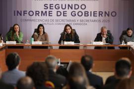 Nazira Zogbi, secretaria del Trabajo de Coahuila, compareció ante el Congreso como parte del Informe de Gobierno.