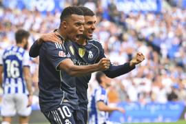 Kylian Mbappé fue el autor de uno de los dos goles con los que Real Madrid venció en un complicado partido a la Real Sociedad.