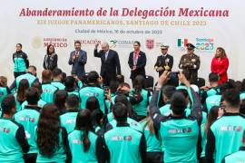 Andrés Manuel López Obrador escribe mensaje de felicitaciones a los y las mexicanas que participaron en los Juegos Panamericanos 2023 FOTO: MOISÉS PABLO/CUARTOSCURO