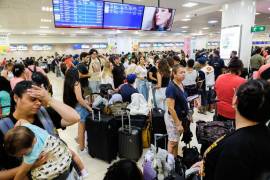 En aeropuertos se registraron retrasos, y en algunos casos, cancelaciones de vuelos | Foto: Cuartoscuro