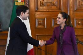 Claudia Sheinbaum, presidenta de México, y Marco Rubio, secretario de Estado de los Estados Unidos.