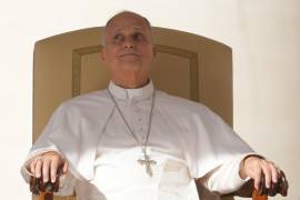 El papa Leo XIV durante su audiencia semana en la Plaza de San Pedro del Vaticano, el miércoles 21 de octubre de 2026.
