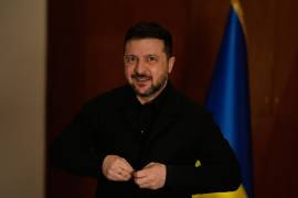 “Estamos ayudando a fortalecer su seguridad a cambio de contribuciones a la resistencia de nuestro país”, afirmó el presidente de Ucrania Volodymyr Zelenskyy.