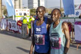 Alfred Kipserem Cherop cruzó la meta en primer lugar, quedando a solo 40 segundos del récord vigente del Maratón Saltillo - La Moderna.