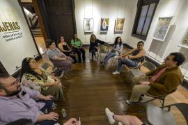 Conversan sobre el arte y el significado alrededor de la obra de Daniela Elidett y Rafael Ortega en Casa Purcell