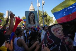 La decisión de la líder opositora venezolana, María Corina Machado, de aceptar el Premio Nobel de la Paz le habría costado a la activista el respaldo del presidente de EE.UU. FOTO: