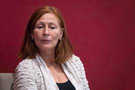 Tatiana Clouthier, secretaria de Economía, en el panel inaugural del foro “Fortalecimiento de las cadenas de suministro de semiconductores entre México y Estados Unidos” en la sede de la secretaría de Economía.