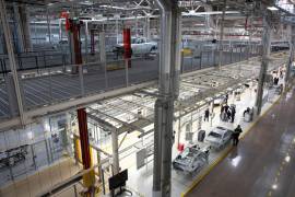 La fábrica de BMW cerca de San Luis Potosí, México, produce sedanes que se exportan a Estados Unidos, Europa, América Latina y China.