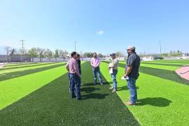 El alcalde Carlos Villarreal supervisó personalmente los avances en la rehabilitación del Campo Pericos, una obra que forma parte del Plan de Inversión 2026.