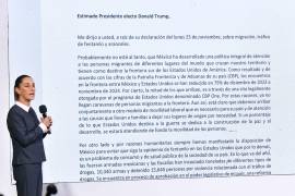 Para Riva Palacio la estrategia de Sheinbaum para encarar las amenazas de Trump es equivocada, pues se dirige a él con datos duros, cuando el virtual presidente toma decisiones impulsado por emociones y subjetividades.