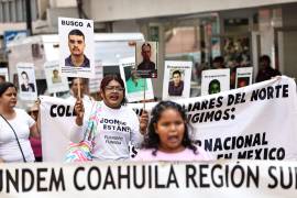Este domingo, familiares de personas desaparecidas salieron a las calles a exigir justicia.