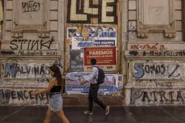 El centro de Buenos Aires esta semana. El índice de aprobación de Milei se ha mantenido alto, o incluso ha subido junto con los precios.
