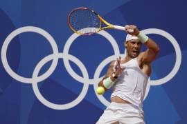 El tenista español, Rafael Nadal, tuvo como último entrenamiento el día martes en la Villa Olímpica de París.