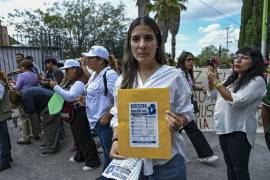 La manifestante denunció que permanece sin contacto con sus dos hijos desde noviembre de 2025 y pidió una revisión imparcial de su caso.