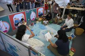 Se realizó la lectura de poemas didácticos por parte de ‘Arrullo de Sal’ en el Salón de la Poesía para la Infancia y la Adolescencia.