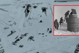 La ciudad era, en realidad, Camp Century, también conocida como la “ciudad bajo el hielo”, una base militar subterránea, reliquia de la Guerra Fría. FOTO: ESPECIAL.