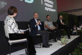 En la inauguración se destacaron logros con grandes corporaciones a nivel internacional, los cuales consisten en reciclar los empaques de plástico, lo que significa no solo un ahorro económico, sino también una reducción en la huella de carbono. FOTO: FRANCISCO MUÑIZ/VANGUARDIA.