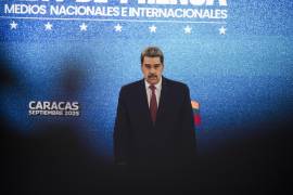 El presidente Nicolás Maduro de Venezuela durante una conferencia de prensa en Caracas, 15 de septiembre de 2025. Es improbable que los adversarios de Estados Unidos ayuden al presidente Nicolás Maduro de Venezuela a repeler un ataque coordinado. Sin embargo, han dificultado su derrocamiento.