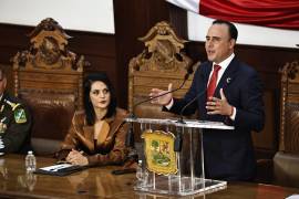 El gobernador anuncia un incremento presupuestal para fortalecer la infraestructura de seguridad en 2026.