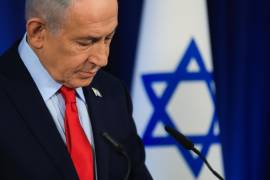 El primer ministro israelí, Benjamin Netanyahu, ofrece una rueda de prensa en Jerusalén.