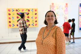 Entre mujeres flotantes y guerreras Monica Dower presenta su arte en la FINA 449