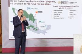 Marcelo Ebrard afirma que los aranceles buscan salvar 350 mil empleos en México sin generar inflación y fortalecer la industria nacional.