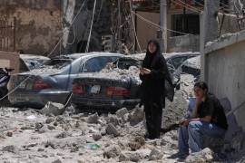 Un edificio destruido por un bombardeo israelí en Qanarit, Líbano, el 20 de 20, 2026.