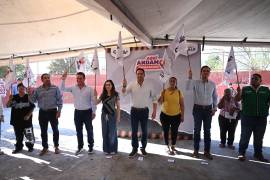 Autoridades municipales dieron el banderazo a los trabajos en la cancha de fútbol 7 de la colonia Morelos, como parte del programa “Activa tu Parque”.
