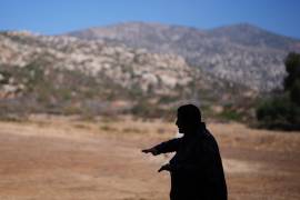 Norma Meza Calles, de la Nación Kumeyaay, cerca de la Montaña Kuuchamaa Tecate, México, el 1 de mayo del 2026.