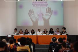 Representantes de diversas organizaciones encabezadas por Racismo MX participan en la presentación de la Agenda Nacional Contra el Racismo México 2024 en Ciudad de México (México).