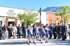 Participó la Escuela Primaria Ignacio Zaragoza en la realización del acto cívico.