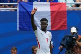 Bukayo Saka comandó la victoria de Inglaterra con un triplete ante Francia en el Hard Rock Stadium de Miami.