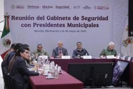Alfredo Ramírez Bedolla y Omar García Harfuch, encabezaron la reunión del Gabinete de Seguridad con Presidentes Municipales