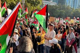 Marcha en contra de las medidas violentas impuestas por el Estado israelí en contra del pueblo palestino.