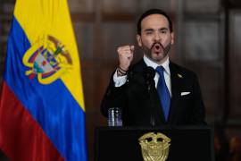 El presidente de Colombia, Abelardo De la Espriella, anuncia un esfuerzo conjunto con el alcalde de Bogotá, Carlos Fernando Galán, para fortalecer la seguridad en la capital colombiana en Bogotá.