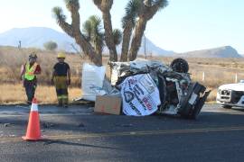 El vehículo terminó en pérdida total.
