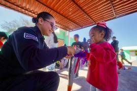Durante la posada, los elementos policiales promovieron valores como respeto, unidad y protección.
