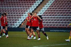 Rebeca Bernal marcó ante Durham su tercer gol con Manchester United, luego del doblete conseguido frente a Sheffield United.