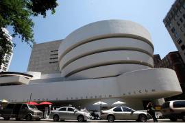El exterior del museo Solomon R. Guggenheim, diseñado por Frank Lloyd Wright en Nueva York, el 31 de mayo de 2011.
