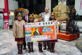 Gutiérrez dirigió un mensaje en la sede de la Lotería Nacional, en el marco de la celebración del sorteo.