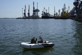 Ucrania. Autoridades se han dedicado en los últimos díasa desactivar minas submarinas que rodean los puertos.