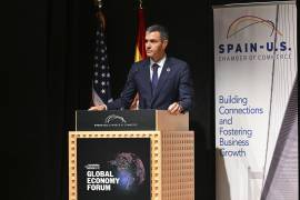 El presidente del Gobierno español, Pedro Sánchez, participa en Nueva York en el foro “América Latina, Estados Unidos y España en la economía global”, organizado por la Cámara de Comercio España-EU.