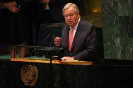 El secretario general de las Naciones Unidas, António Guterres, durante el 81.º período de sesiones de la Asamblea General de las Naciones Unidas en la sede de la organización.