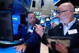 Michael Pistillo y Federico DeMarco, operadores de la Bolsa de Nueva York, el lunes 6 de julio de 2026.