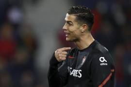 Cristiano Ronaldo durante el partido entre Portugal y Turquía en busca del Mundial de Catar 2022.