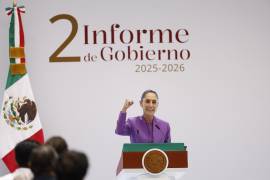MLa presidenta de México, Claudia Sheinbaum, presenta su segundo Informe de Gobierno este martes en el Palacio Nacional, en Ciudad de México.